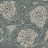 Galerie 51009 Blomstermala Big Bloom Silver Grey Wallpaper 51009 Silver Grey Wallpaper