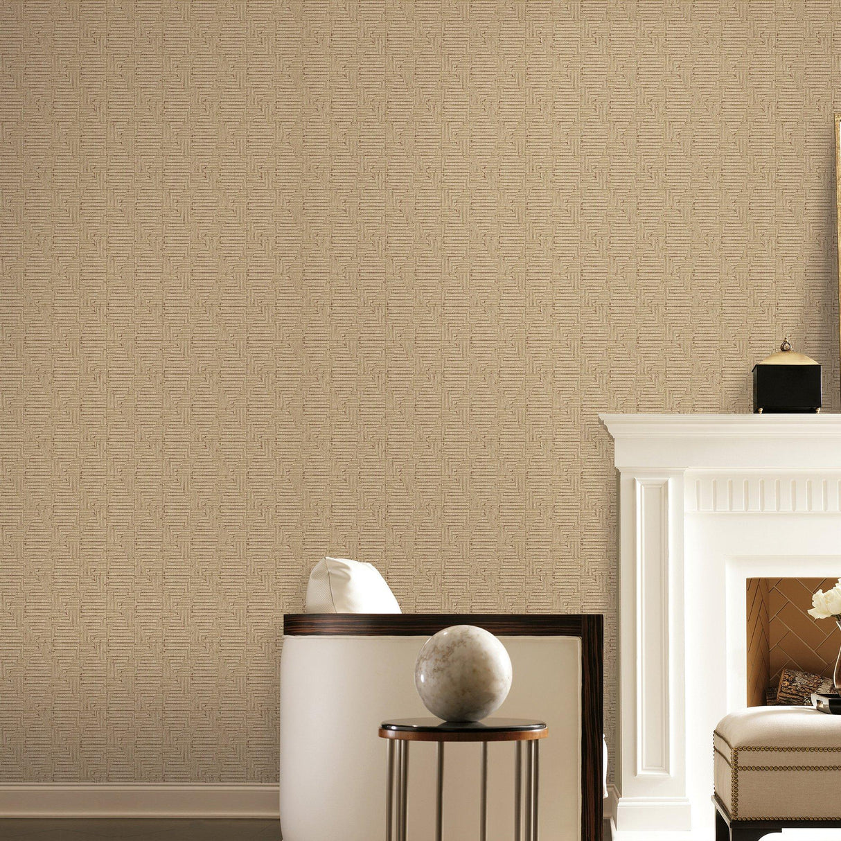 Galerie AM22003-2 Elegance Loose Weave Gold Wallpaper AM22003-2 Gold Wallpaper