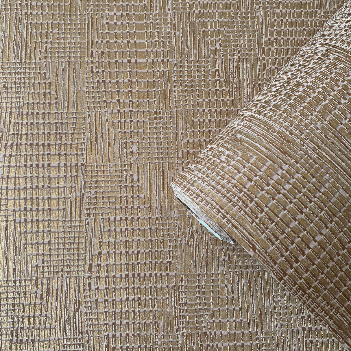 Galerie AM22003-2 Elegance Loose Weave Gold Wallpaper AM22003-2 Gold Wallpaper