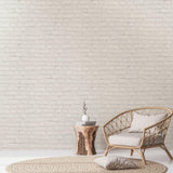 Galerie BB51101 The Bricks And More Coastal Brick Effect Motif White Wallpaper BB51101 White Wallpaper