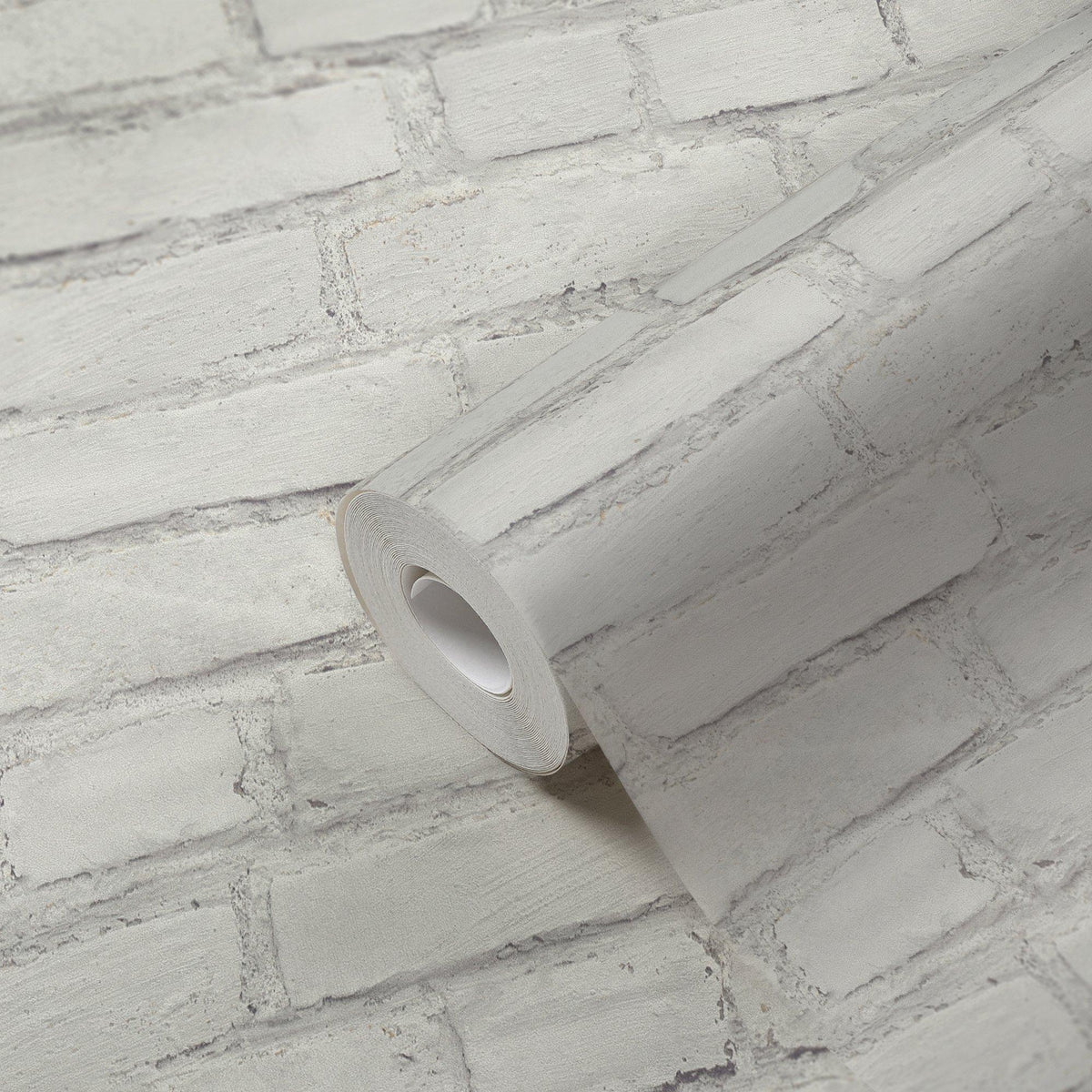 Galerie BB51101 The Bricks And More Coastal Brick Effect Motif White Wallpaper BB51101 White Wallpaper