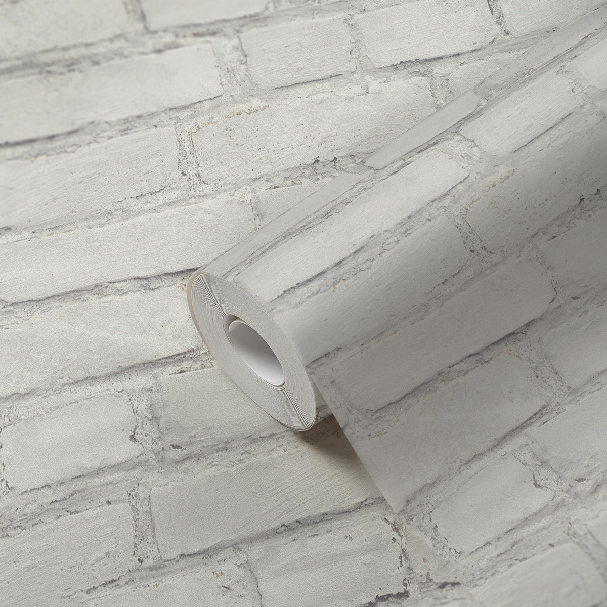 Galerie BB51101 The Bricks And More Coastal Brick Effect Motif White Wallpaper BB51101 White Wallpaper