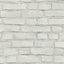 Galerie BB51101 The Bricks And More Coastal Brick Effect Motif White Wallpaper BB51101 White Wallpaper