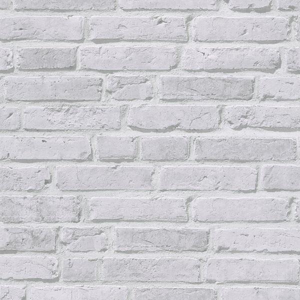 Galerie BB51104 Brickshire Residents Motif Silver Grey Wallpaper