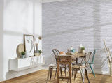 Galerie BB51104 The Bricks And More Brickshire Residents Motif Silver Grey Wallpaper BB51104 Silver Grey Wallpaper