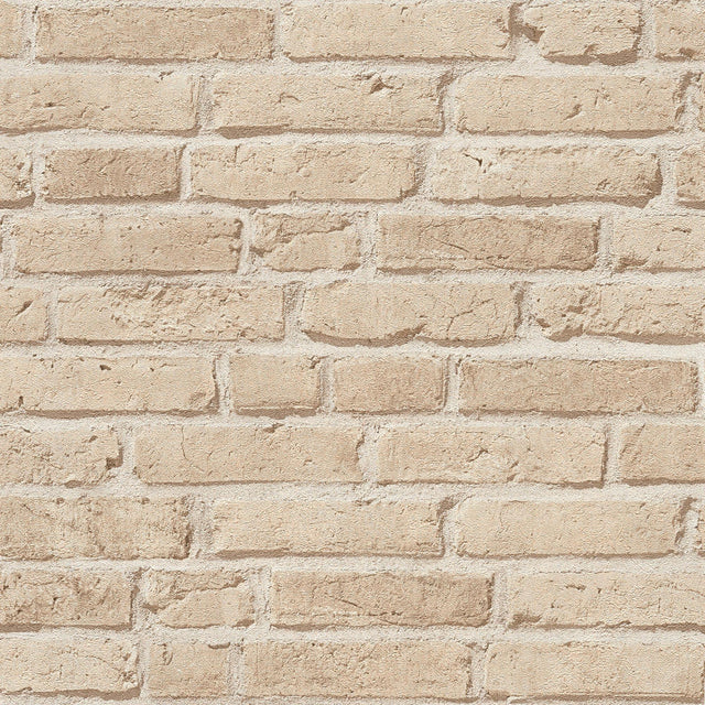Galerie BB51106 The Bricks And More Weathered Walls Motif Beige Wallpaper BB51106 Beige Wallpaper