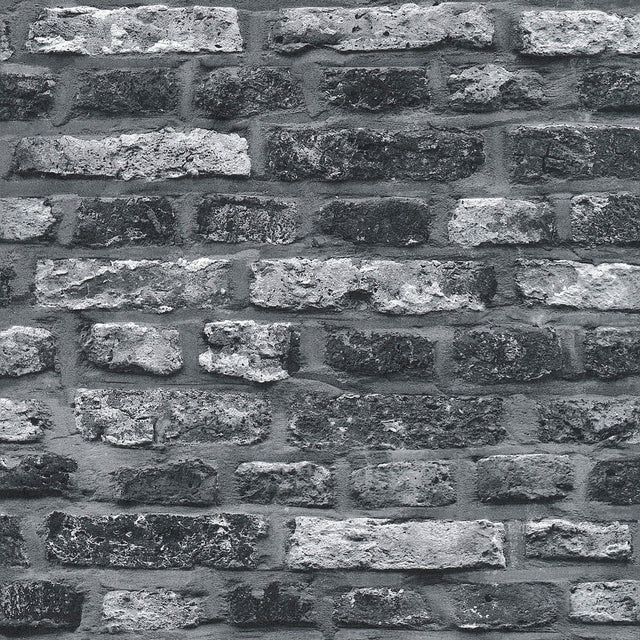 Galerie BB51112 The Bricks And More Brickshire Residents Motif Silver Grey Wallpaper BB51112 Silver Grey Wallpaper