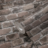 Galerie BB51117 The Bricks And More Brickshire Residents Motif Bronze Brown Wallpaper BB51117 Bronze Brown Wallpaper