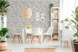 Galerie BB51118 The Bricks And More Brickshire Residents Motif Silver Grey Wallpaper BB51118 Silver Grey Wallpaper