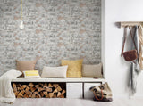 Galerie BB51120 The Bricks And More Industrial Chic Motif Silver Grey Wallpaper BB51120 Silver Grey Wallpaper