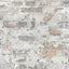 Galerie BB51120 The Bricks And More Industrial Chic Motif Silver Grey Wallpaper BB51120 Silver Grey Wallpaper
