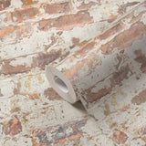 Galerie BB51121 The Bricks And More Industrial Chic Motif Silver Grey Wallpaper BB51121 Silver Grey Wallpaper