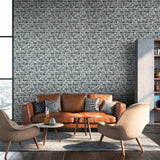 Galerie BB51123 The Bricks And More Stone Symphony Motif Silver Grey Wallpaper BB51123 Silver Grey Wallpaper