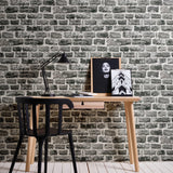 Galerie BB51123 The Bricks And More Stone Symphony Motif Silver Grey Wallpaper BB51123 Silver Grey Wallpaper