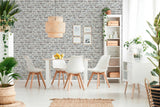 Galerie BB51124 The Bricks And More Stone Symphony Motif Silver Grey Wallpaper BB51124 Silver Grey Wallpaper