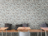 Galerie BB51124 The Bricks And More Stone Symphony Motif Silver Grey Wallpaper BB51124 Silver Grey Wallpaper