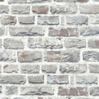 Galerie BB51124 The Bricks And More Stone Symphony Motif Silver Grey Wallpaper BB51124 Silver Grey Wallpaper