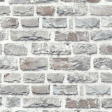 Galerie BB51124 The Bricks And More Stone Symphony Motif Silver Grey Wallpaper BB51124 Silver Grey Wallpaper