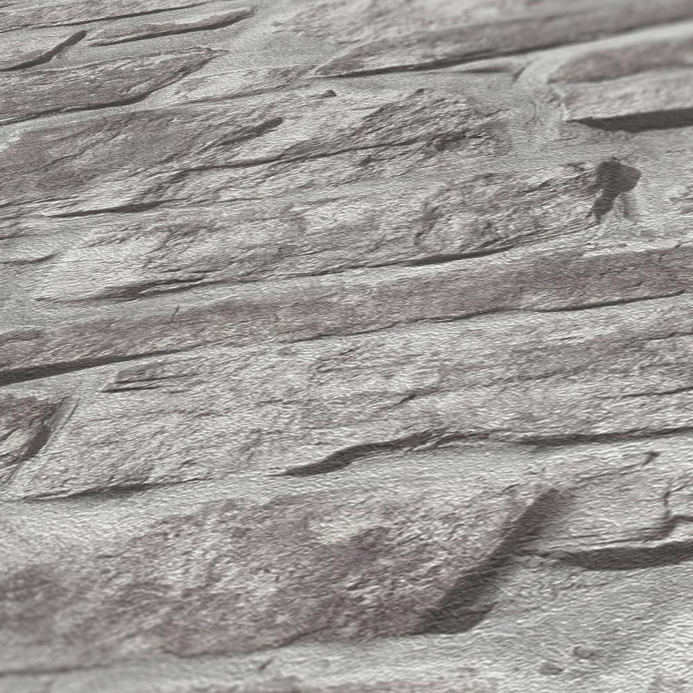 Galerie BB51125 The Bricks And More Stone Symphony Motif Silver Grey Wallpaper BB51125 Silver Grey Wallpaper