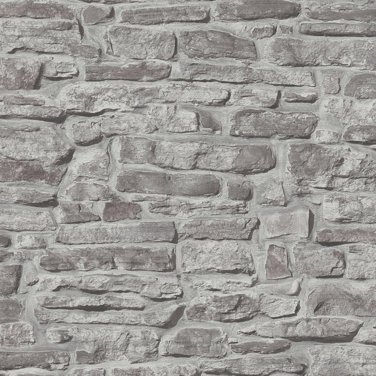 Galerie BB51125 The Bricks And More Stone Symphony Motif Silver Grey Wallpaper BB51125 Silver Grey Wallpaper