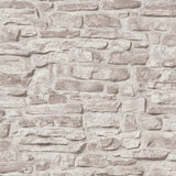 Galerie BB51126 The Bricks And More Stone Symphony Motif Silver Grey Wallpaper BB51126 Silver Grey Wallpaper