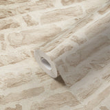 Galerie BB51129 The Bricks And More Rocky Retreat Motif Beige Wallpaper BB51129 Beige Wallpaper