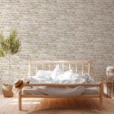 Galerie BB51131 The Bricks And More Stone Symphony Motif Beige Wallpaper BB51131 Beige Wallpaper
