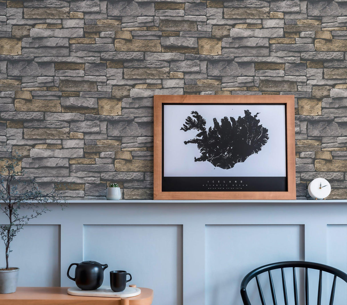 Galerie BB51134 The Bricks And More Sandstone Splendour Motif Silver Grey Wallpaper BB51134 Silver Grey Wallpaper