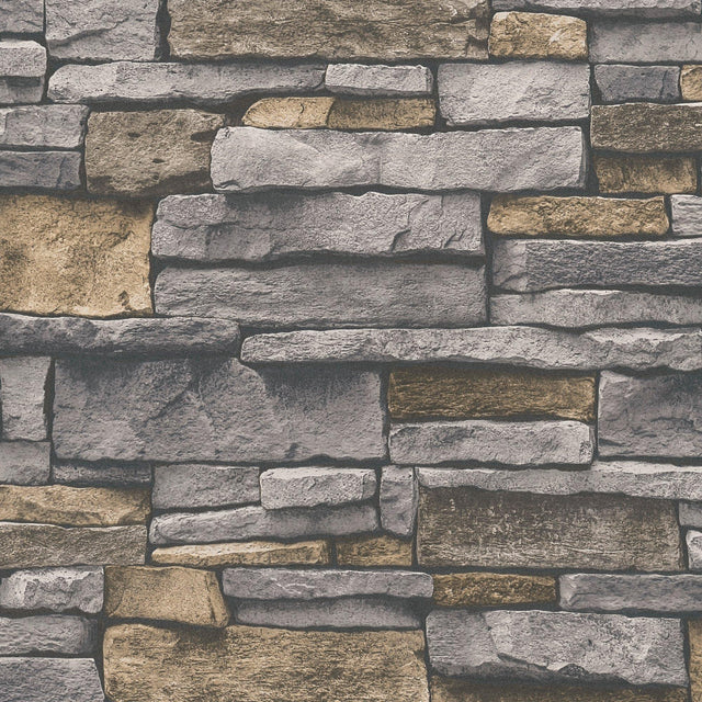 Galerie BB51134 The Bricks And More Sandstone Splendour Motif Silver Grey Wallpaper BB51134 Silver Grey Wallpaper