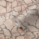 Galerie BB51137 The Bricks And More Claystone Cottage Motif Beige Wallpaper BB51137 Beige Wallpaper