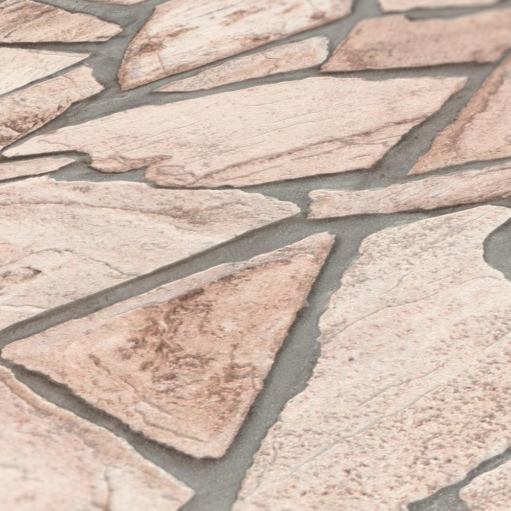 Galerie BB51137 The Bricks And More Claystone Cottage Motif Beige Wallpaper BB51137 Beige Wallpaper