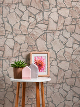 Galerie BB51137 The Bricks And More Claystone Cottage Motif Beige Wallpaper BB51137 Beige Wallpaper