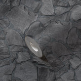 Galerie BB51141 The Bricks And More Petrified Paradise Motif Silver Grey Wallpaper BB51141 Silver Grey Wallpaper