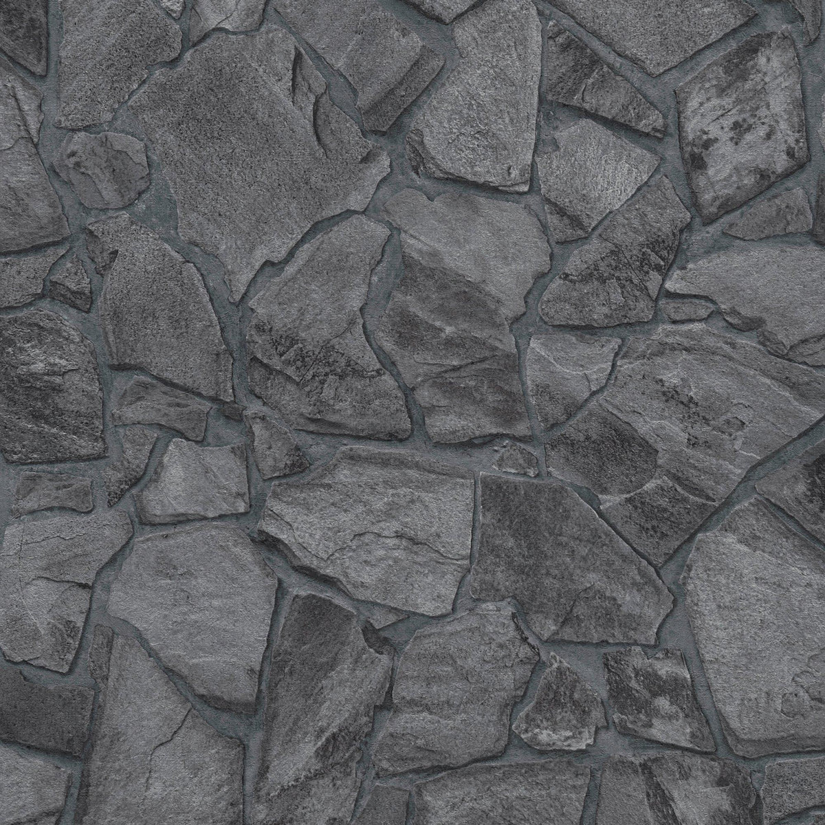 Galerie BB51141 The Bricks And More Petrified Paradise Motif Silver Grey Wallpaper BB51141 Silver Grey Wallpaper