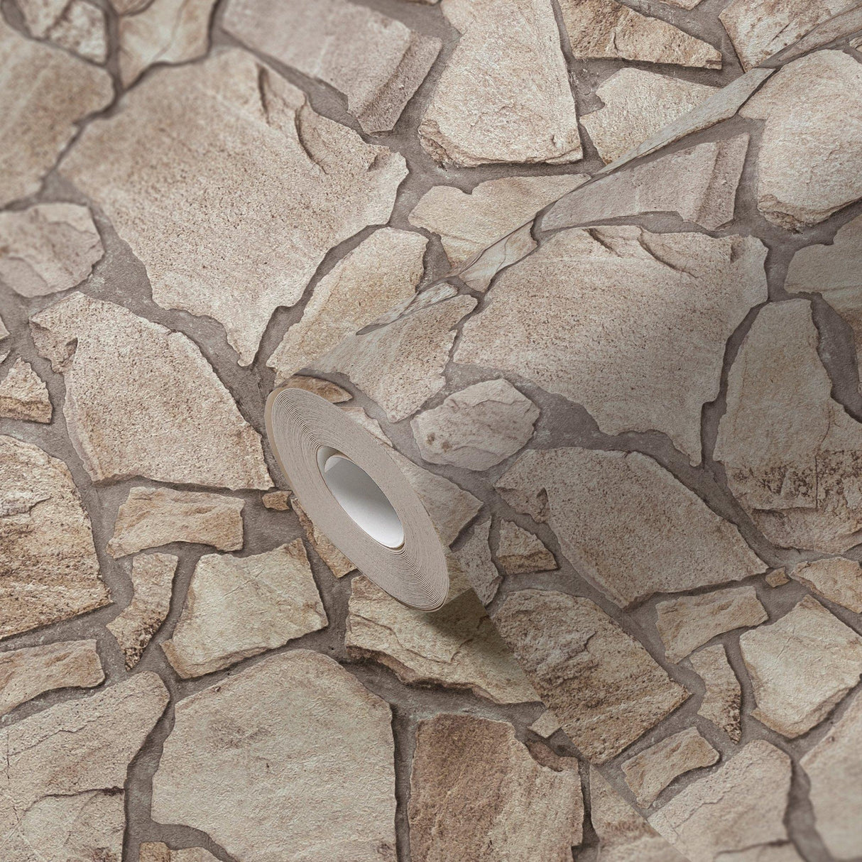 Galerie BB51142 The Bricks And More Claystone Cottage Motif Beige Wallpaper BB51142 Beige Wallpaper