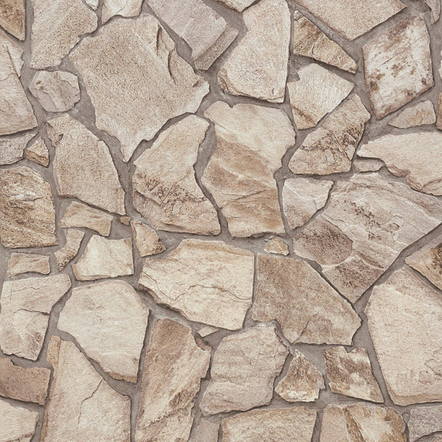 Galerie BB51142 The Bricks And More Claystone Cottage Motif Beige Wallpaper BB51142 Beige Wallpaper
