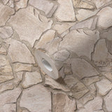 Galerie BB51143 The Bricks And More Claystone Cottage Motif Beige Wallpaper BB51143 Beige Wallpaper