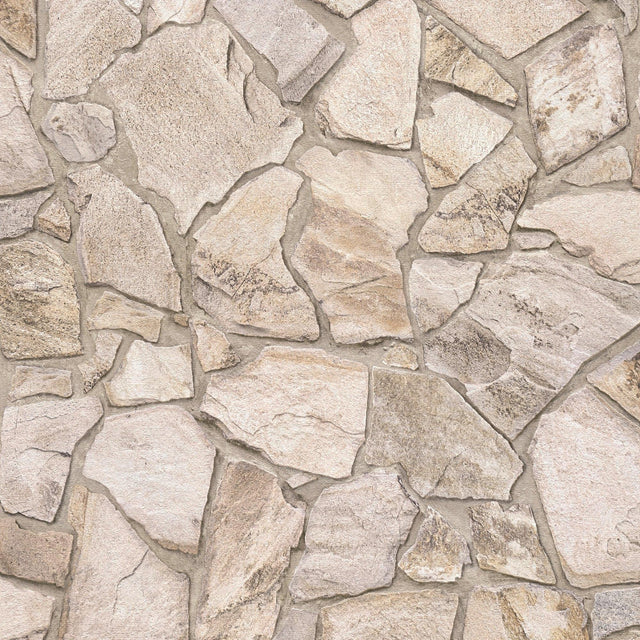 Galerie BB51143 The Bricks And More Claystone Cottage Motif Beige Wallpaper BB51143 Beige Wallpaper