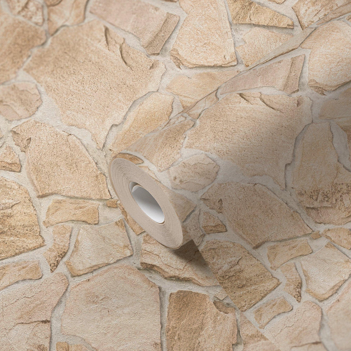 Galerie BB51144 The Bricks And More Claystone Cottage Motif Beige Wallpaper BB51144 Beige Wallpaper
