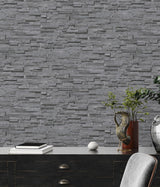 Galerie BB51149 The Bricks And More Graceful Granite Motif Silver Grey Wallpaper BB51149 Silver Grey Wallpaper