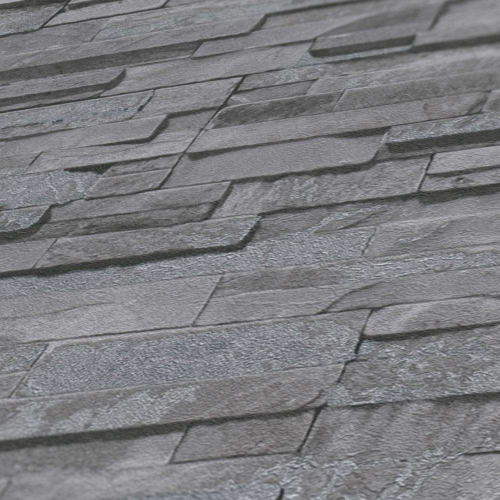Galerie BB51149 The Bricks And More Graceful Granite Motif Silver Grey Wallpaper BB51149 Silver Grey Wallpaper