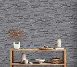 Galerie BB51149 The Bricks And More Graceful Granite Motif Silver Grey Wallpaper BB51149 Silver Grey Wallpaper