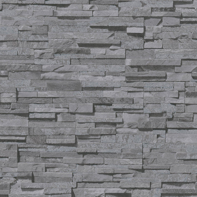 Galerie BB51149 The Bricks And More Graceful Granite Motif Silver Grey Wallpaper BB51149 Silver Grey Wallpaper