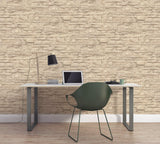 Galerie BB51152 The Bricks And More Graceful Granite Motif Beige Wallpaper BB51152 Beige Wallpaper