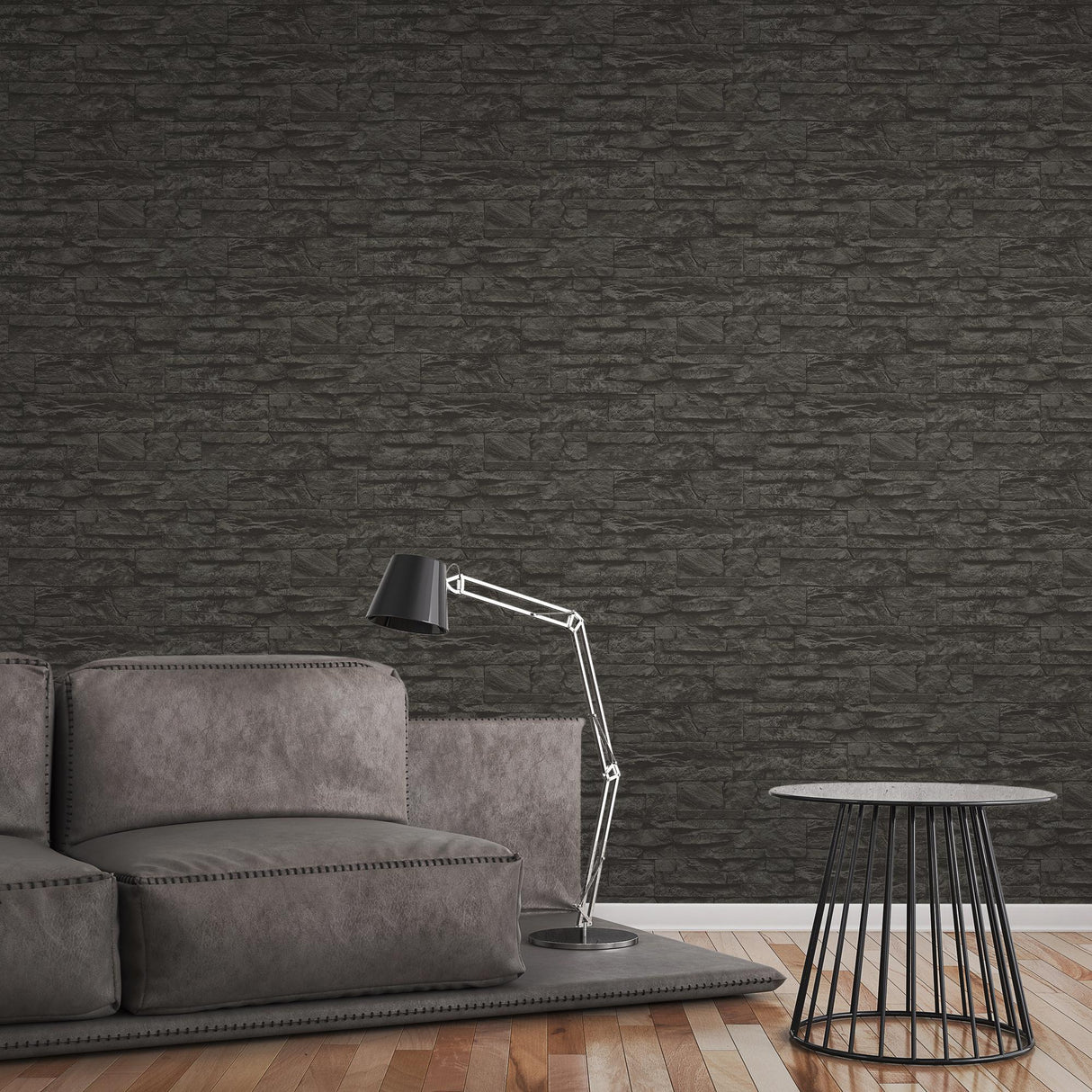 Galerie BB51153 The Bricks And More Graceful Granite Motif Silver Grey Wallpaper BB51153 Silver Grey Wallpaper