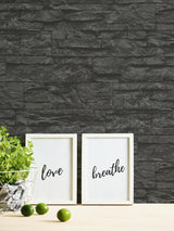 Galerie BB51153 The Bricks And More Graceful Granite Motif Silver Grey Wallpaper BB51153 Silver Grey Wallpaper