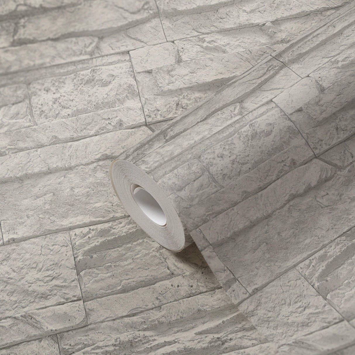 Galerie BB51154 The Bricks And More Graceful Granite Motif Silver Grey Wallpaper BB51154 Silver Grey Wallpaper