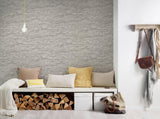 Galerie BB51154 The Bricks And More Graceful Granite Motif Silver Grey Wallpaper BB51154 Silver Grey Wallpaper