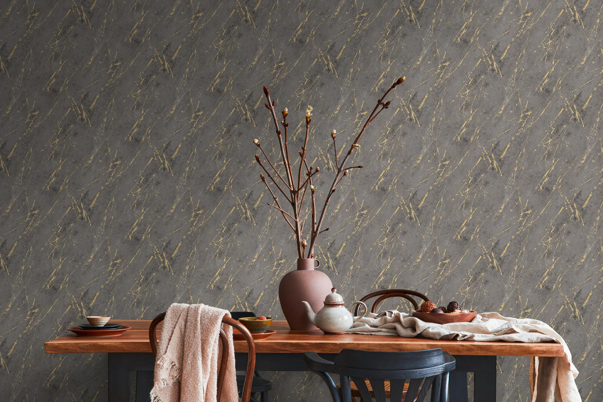 Galerie BB51159 The Bricks And More Luxurious Marble Motif Silver Grey Wallpaper BB51159 Silver Grey Wallpaper