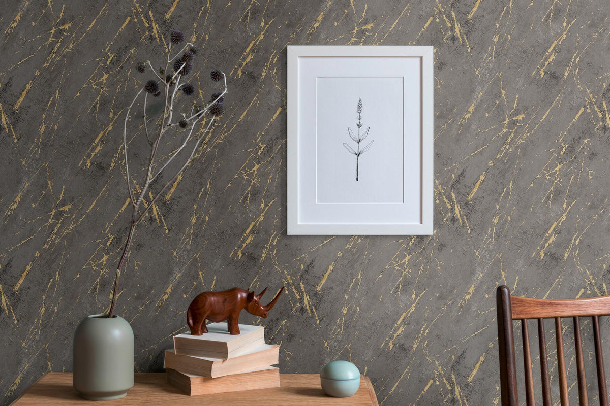 Galerie BB51159 The Bricks And More Luxurious Marble Motif Silver Grey Wallpaper BB51159 Silver Grey Wallpaper